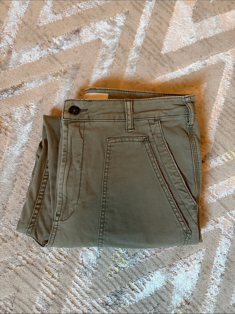 Anthropologie Cargo Pants in Olive